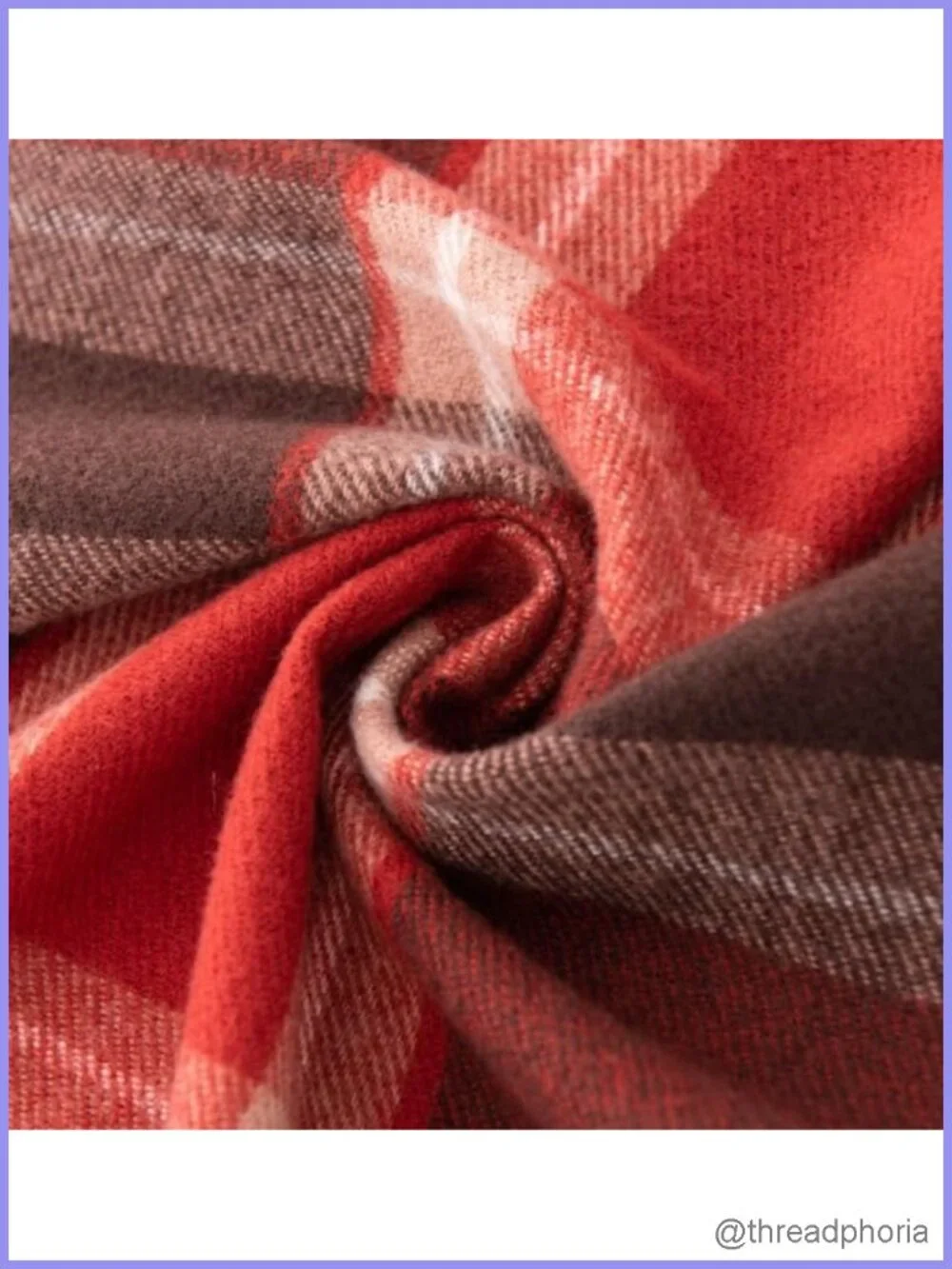 Wool Blend Fringe Plaid Wrap Scarf Shawl Winter Warm Oversized Blanket Scarf